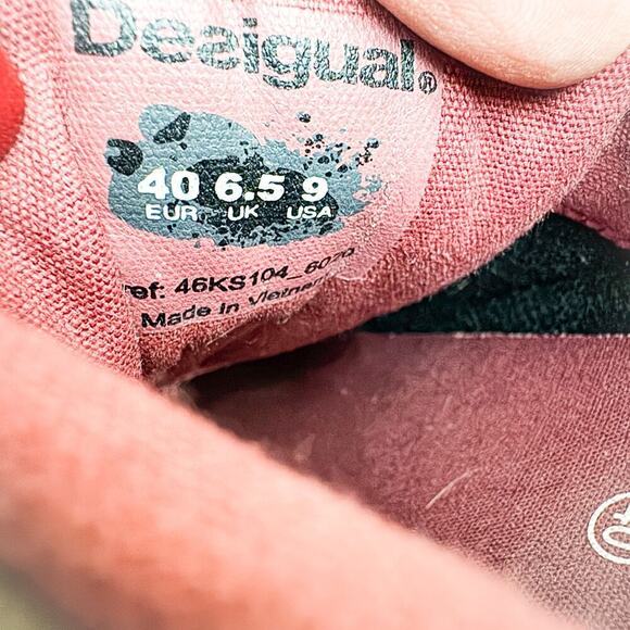 Desigual Leopard Patterned Trainer Sneakers 4KS104 Size 9 - Picture 2 of 7